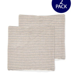 Grey Stripe Cushion Covers 2 Pack