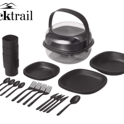 Rocktrail 33-Piece Camping Tableware Set
