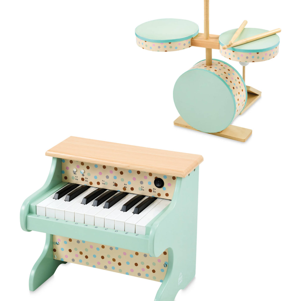 Wooden Piano/Drum Kit
