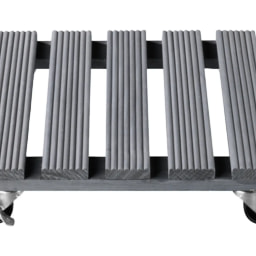 Grey Wooden Plant Roller