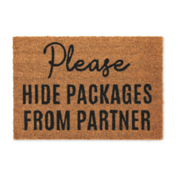 Please Hide Packages Coir Mat