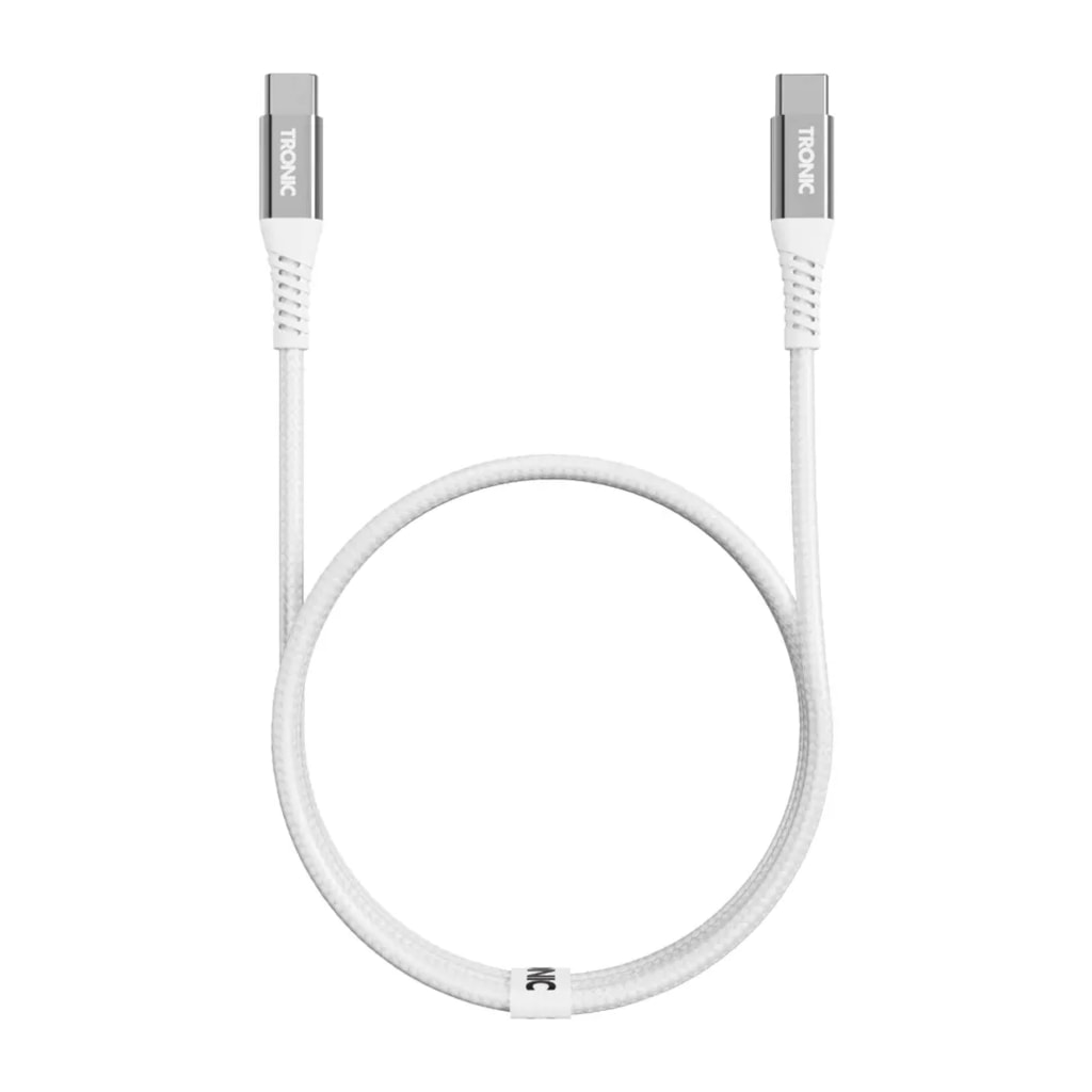 White USB 2.0 Type-C to Type-C - Charging & Data Transfer Cable