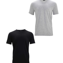 Men's Avenue Black & Grey T-Shirts