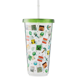 Minecraft Cup with Straw