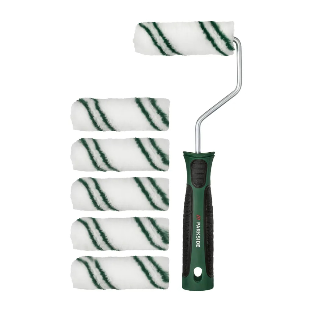 Microfibre Paint Roller Set - 7 Pieces