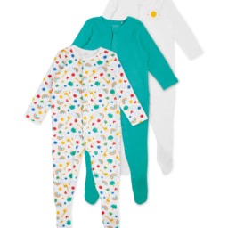 Bright Skies Baby Sleepsuits 3 Pack