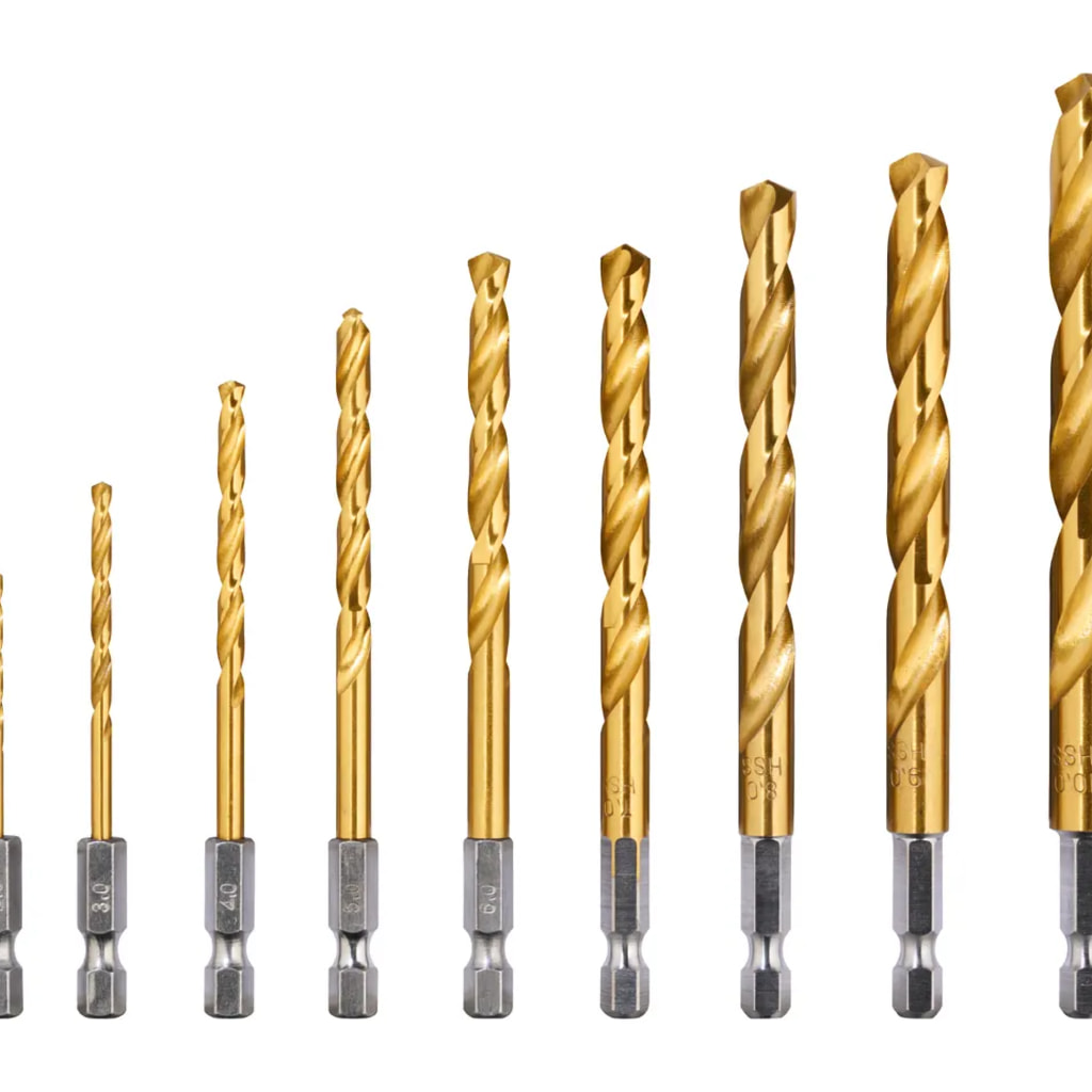 HSS Twist Hex Drill Bit Set - 9 Pieces