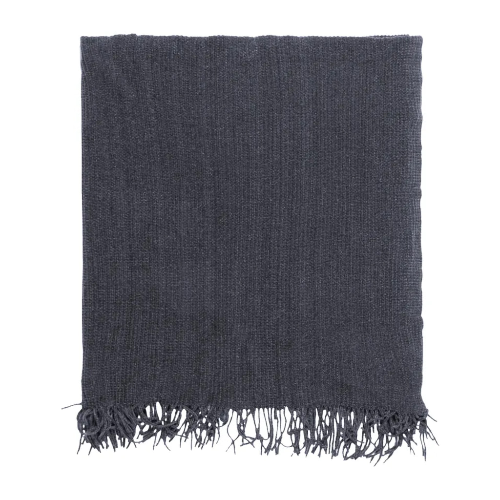 Grey Chenille Blanket