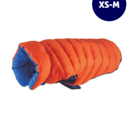 Orange & Blue XS-M Bomber Dog Coat