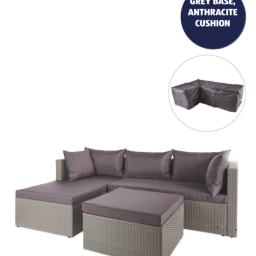 Grey & Anthracite Corner Sofa