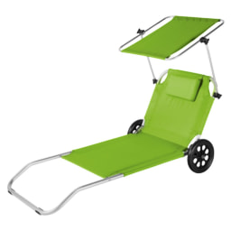 Crivit Sunlounger With Wheels