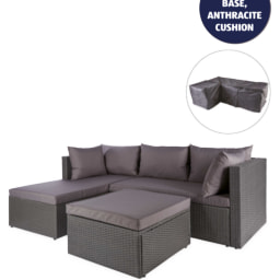 Corner Sofa and Cover Anthracite
