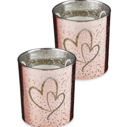 Rose Gold Light Up Candle 2 Pack