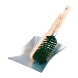Outdoor Dustpan and Green Brush - 2 Piece Set