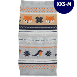 Dog Fox Christmas Jumper XS-M