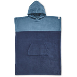 Children's Blue Towelling Poncho