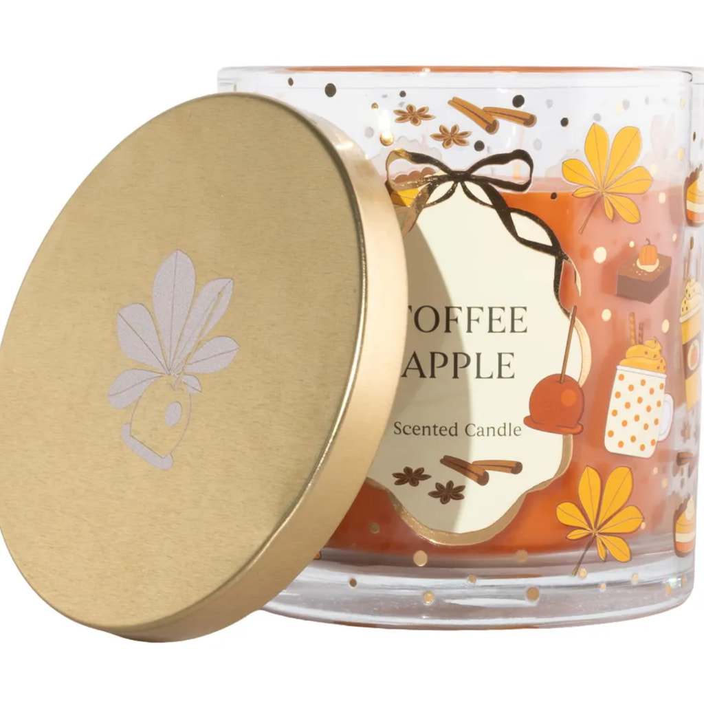 Autumn Two Wick Scented Candle - Toffee Apple