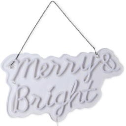 Neon Merry & Bright Sign