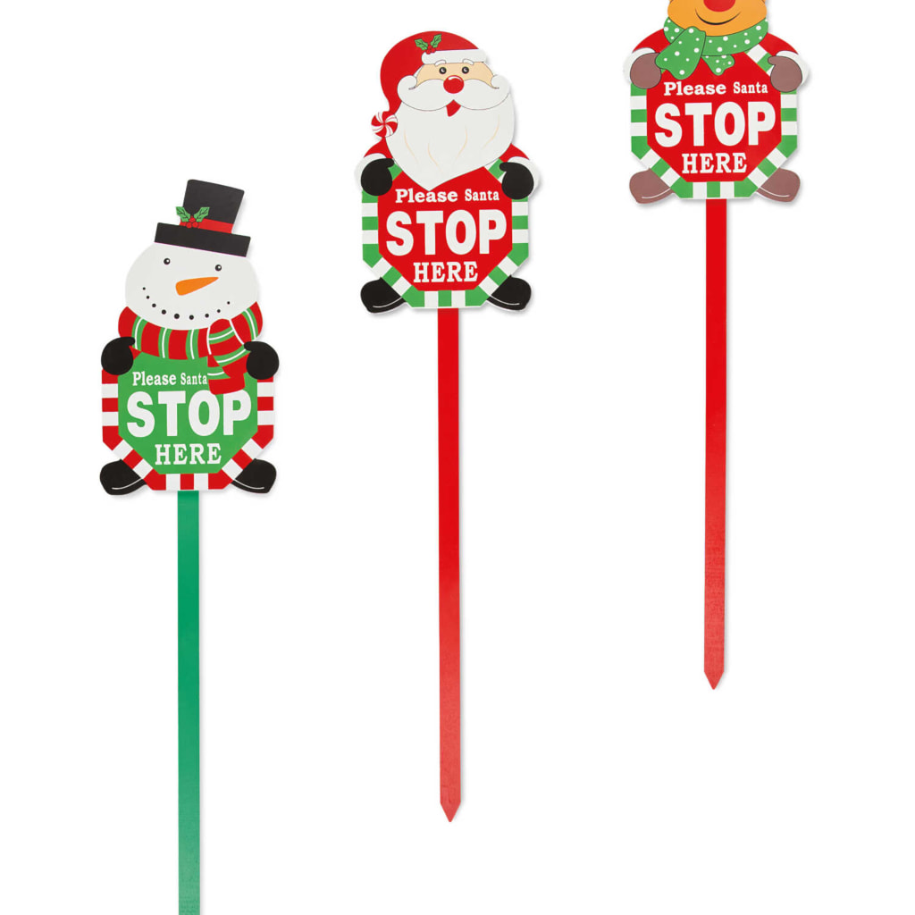 Santa Stop Here Sign