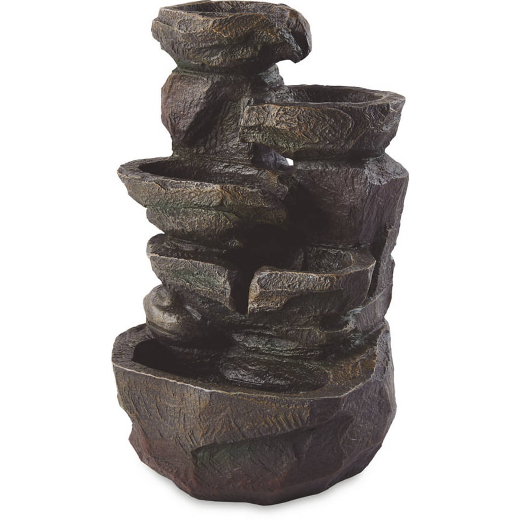 Solar Rock Water Feature