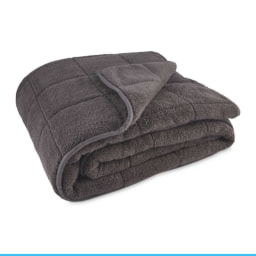 Dark Grey Fleece Weighted Blanket
