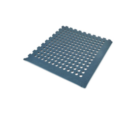 Blue Floor Mats with Holes 12 Pack