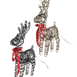 LED Small Rattan Reindeer