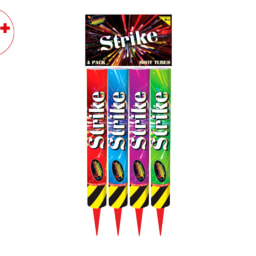 Standard Fireworks Strike Shot Tubes - 4 Pack