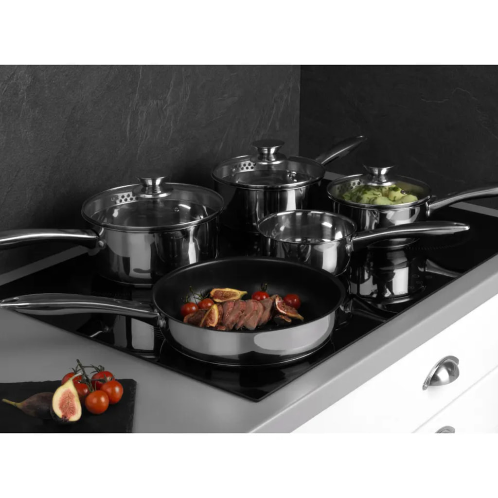Stainless Steel Pan Set - 8 Pieces