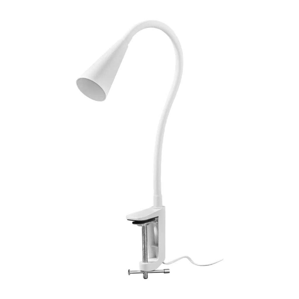 White LED Lamp With Screw Clamp