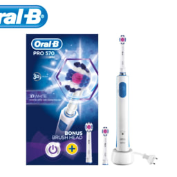 Oral-B Pro 570 Electric Toothbrush & 2 Toothbrush Heads