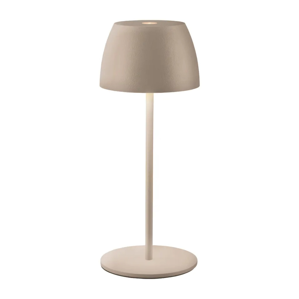 Beige Cordless LED Table Lamp
