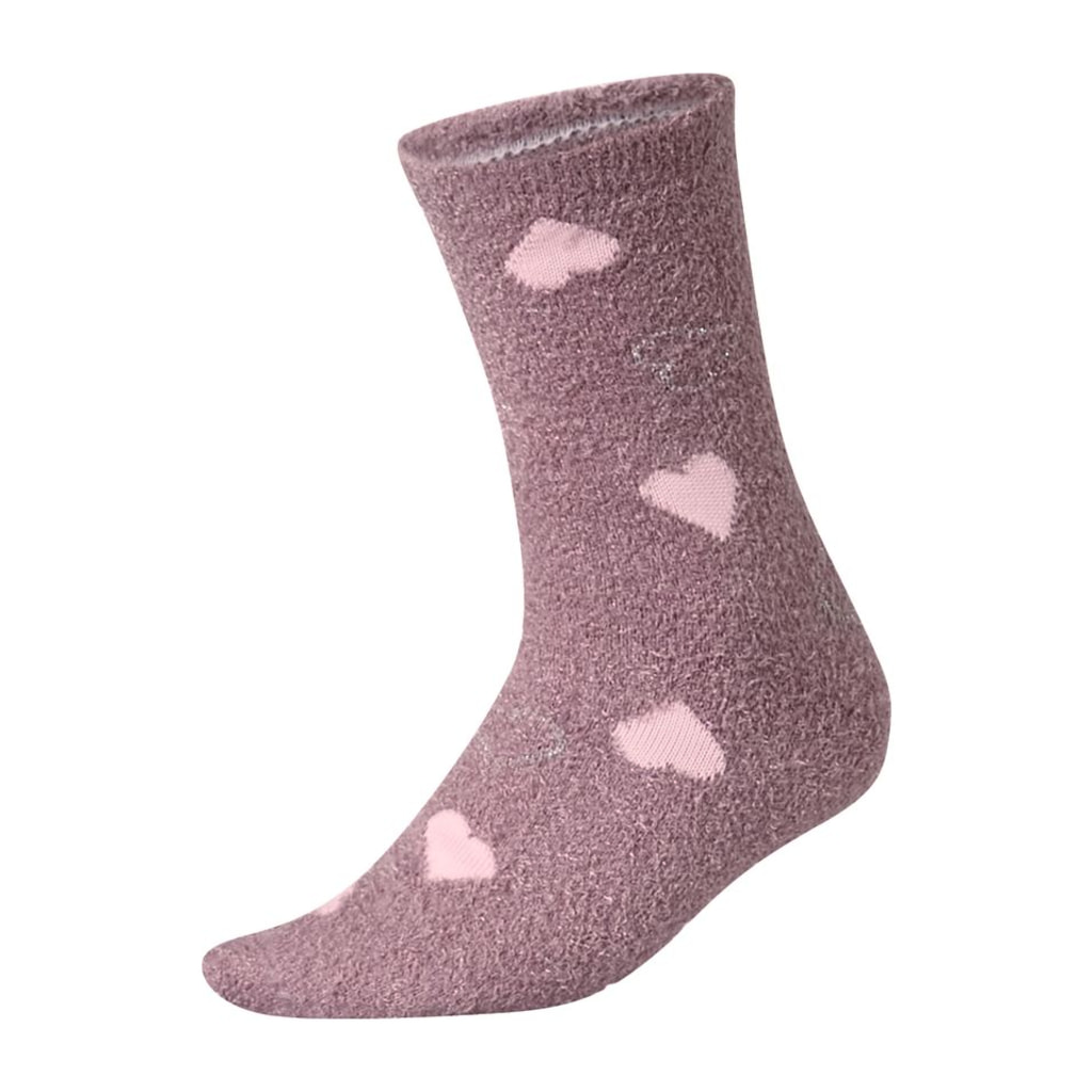 Ladies’ Pink Fluffy Socks - 2 Pairs