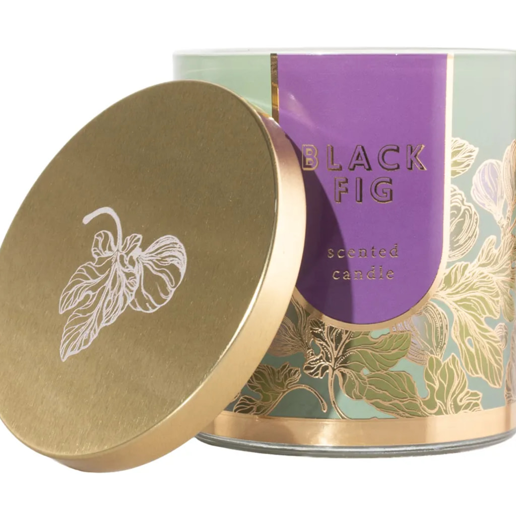 Autumn Two Wick Scented Candle - Black Fig