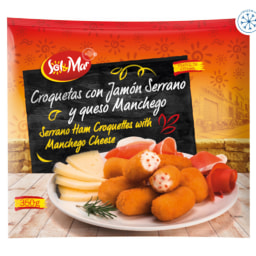 Sol & Mar Croquettes with Serrano Ham & Manchego Cheese