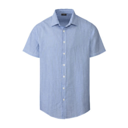 Livergy Men’s Seersucker Short- Sleeve Shirt