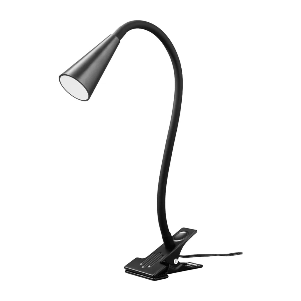 Black LED Lamp With Clip