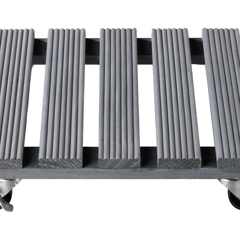 Grey Wooden Plant Roller