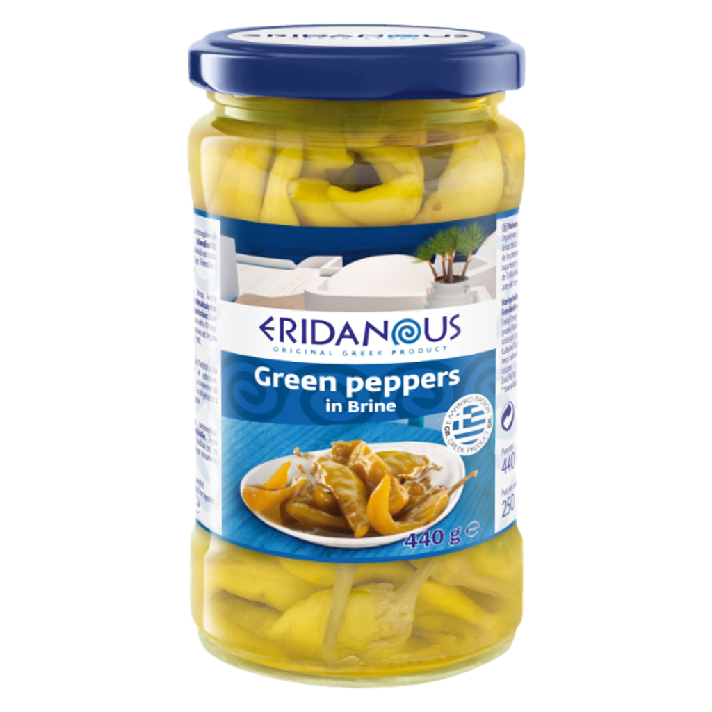 ERIDANOUS - Green Peppers in Brine