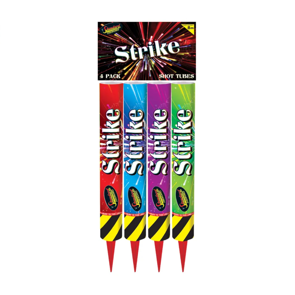 STANDARD FIREWORKS - Strike Shot Tubes - 4 Pack