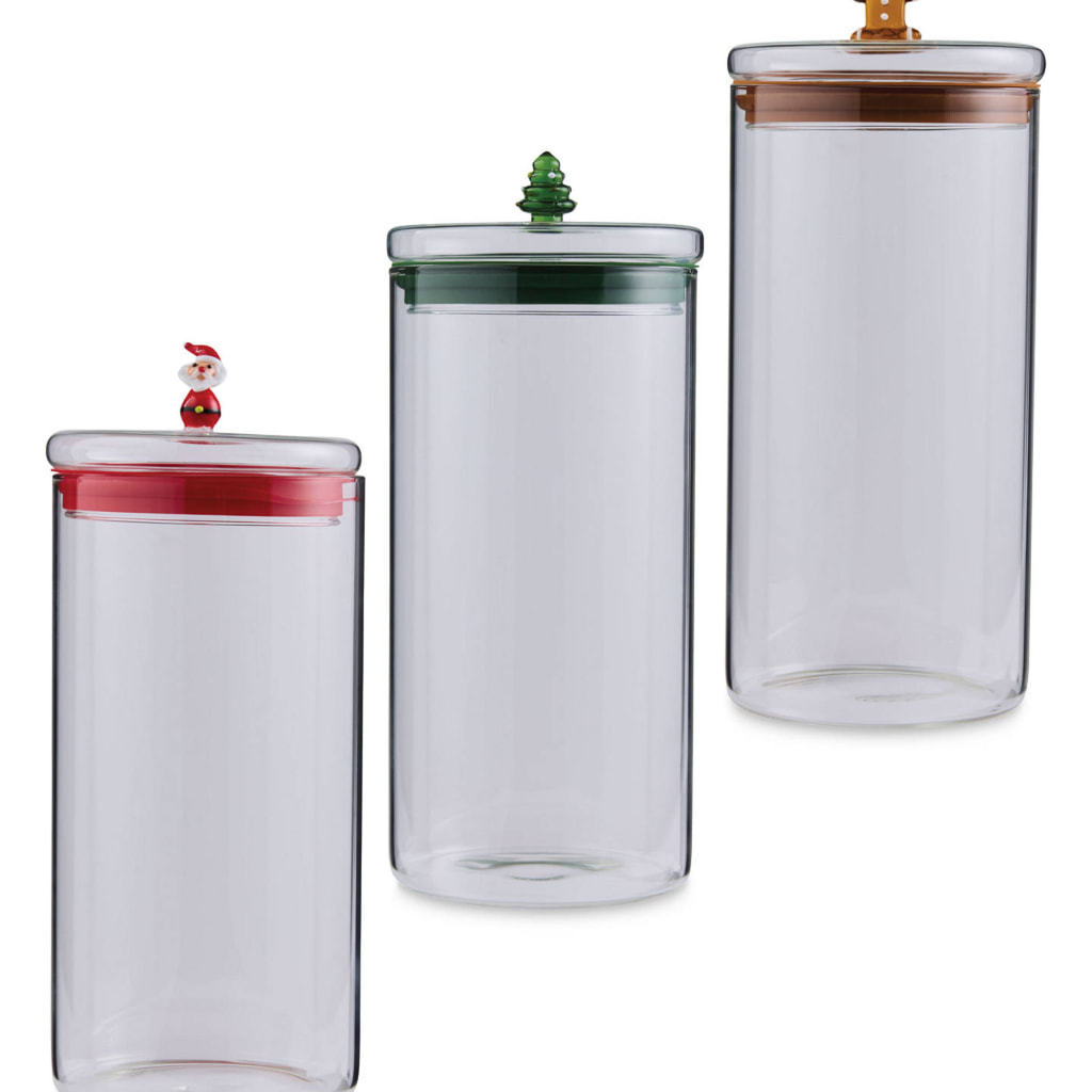 Christmas Cookie Glass Jar