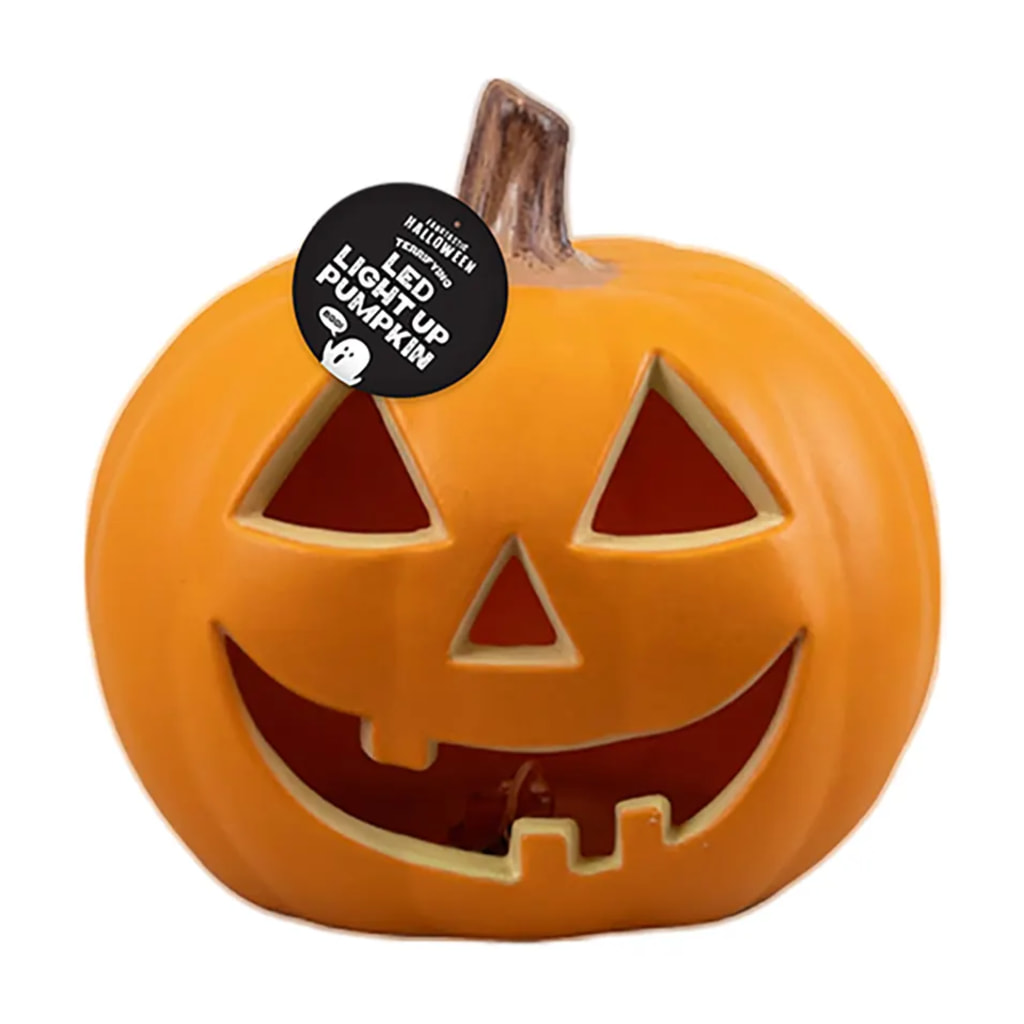 Halloween LED Light-Up Pumpkin
