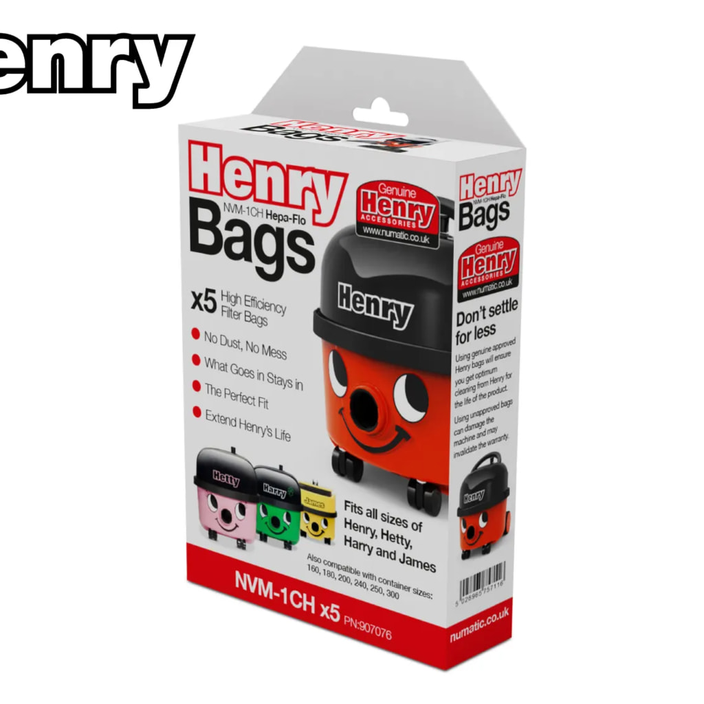 Henry Replacement Bags - 5 Pack