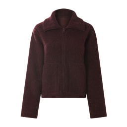 Ladies’ Brown Teddy Fleece Jacket