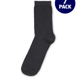 Avenue 7 Pack Grey Socks