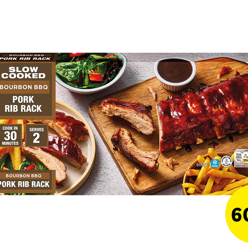 Slow Cooked Bourbon BBQ Pork Rib Rack