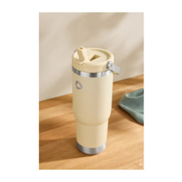 Beige Stainless Steel Insulated Mug