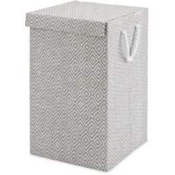 Grey Diamond Foldable Laundry Basket