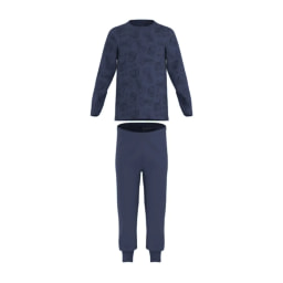 Kids’ Blue Pyjamas With Vehicle Pattern