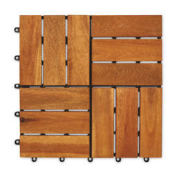 Parquet Wooden Decking Tiles 40 Pack